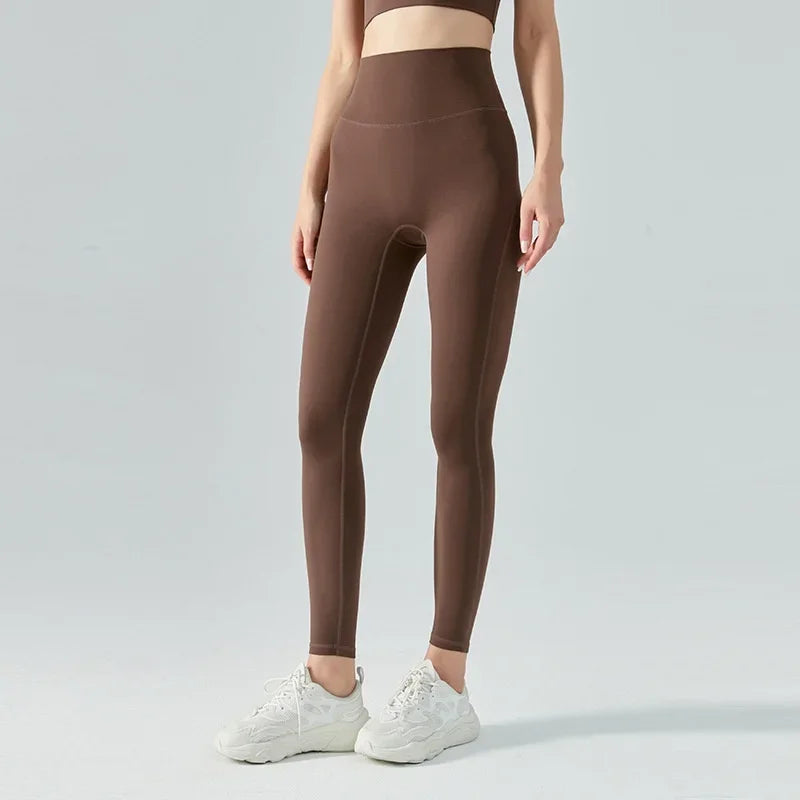 High-waisted abdominal yoga pants