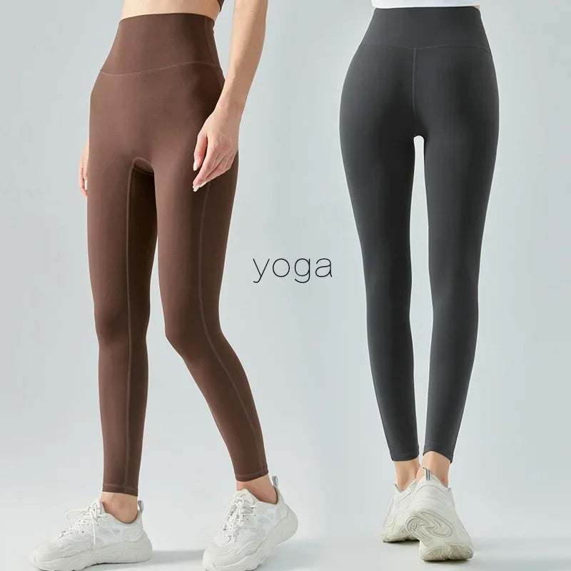 High-waisted abdominal yoga pants